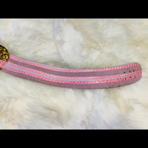 Vntg Exotic Skin & Leather Belt | Norma of Canada - Picture 3 of 8